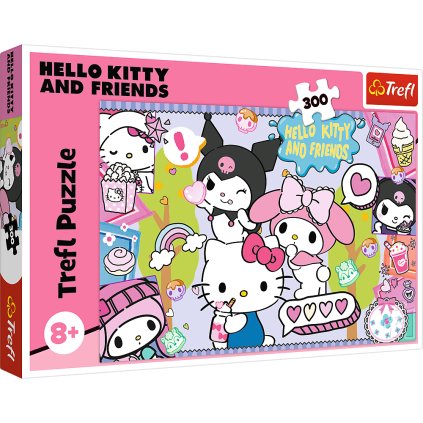 Puzzle 300 dílků - Szalone trio Hello Kitty - 23039 Trefl