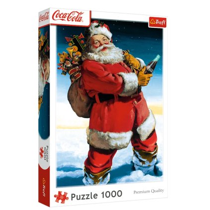 Vánoční Puzzle 1000 dílků Coca-Cola Santa, Trefl 10923
