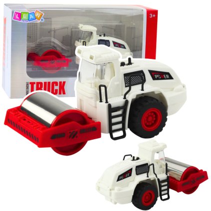 Model Kovového Stavebního Stroje: Otočný Silniční Válec se Světelnými a Zvukovými Efekty