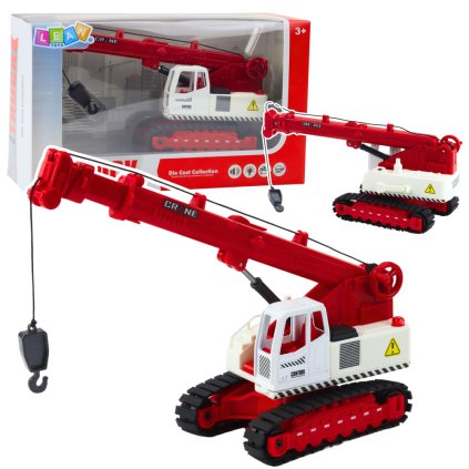 Kovový Gąsienicový Jeřáb s Rotující Kabinou a Světelnými Efekty pro Děti 3+