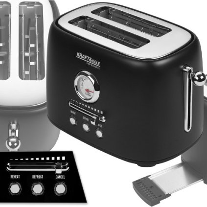 Toster KRAFT&DELE KD4155 – 1000 W, 11 stupňů opékání