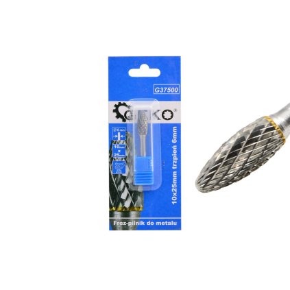 57546 frez pilnik do metalu z weglika wolframu 10x25mm 200