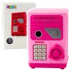 Dětský Elektronický Trezor Bankomat Růžová Pokladnička s PINem