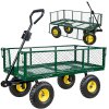 Skládací Zahradní Přepravní Vozík z Oceli s Nosností 200 kg