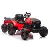 Dětský Červený Traktor CH9959B s Přívěsem 24V, 2x120W Motory a LED Světla