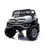 Baterieové auto Mercedes Unimog bílé