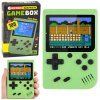 Retro herní konzole 108v1 s LCD displejem, zelená, přenosná (3× AAA)