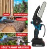 Aku Komplet SET - Řetězová Pila 6" - 2 Baterie + vodící lišty +  řetěz
