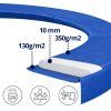 Ochranný límec na pružiny trampolíny LEAN SPRING PAD 360–376 cm (12FT), modrý