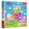 Skládačka 3v1 - Peppa a přátelé - Prasátko Peppa Trefl 34873