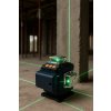 POZIOMICA LASEROWA LASER KRZYZOWY ZIELONY SAMOPOZIOMUJACA 4D 360 2 BATERIE [16960] 1200
