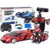 Auto-Robot Transformace R/C 1:10 Červený Ovládání Gesty