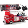 Dálkově ovládané hasičské auto, plynový pedál, brzda, ovladač, zvuk