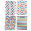 Dárková taška Srdce Hvězdičky Tečky Proužky Barevná 23 x 18 x 10,5 cm