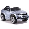 Dětské Elektrické Auto BMW X6 Stříbrné Lakované