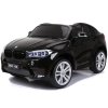 Dětské elektrické auto BMW X6M černé pro dva s dvoumístným sedadlem