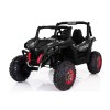 Dětský elektrický vůz Jeep XMX603 s dálkovým ovládáním a LED osvětlením - černá ekokůže