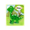 Dřevěné Puzzle Dinosaurus Isanosaurus Tyranosaurus Zelený