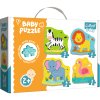 Klasické dětské puzzle - Safari zvířátka / Trefl Baby 36073