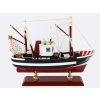 Kolekcionářský Model Lodě Rybářský Trawler Dřevěná Loďka