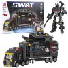 Konstrukční Kostky 8v1 Vozidlo SWAT Policie Robot 826 ks