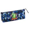 Kosmický dinosaurus penál s pixelovým vzorem - modrý, 20x8 cm