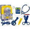 Lékařská sada v batohu Doktor Stetoskop Nůžky Žlutý