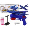 Letadlo Bublifukový Vystřelovač Pistole Modrý