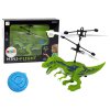 Letící ručně ovládaný dinosauří vrtulník se senzorem zelený