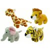 Mini Plyšák Zvířátko Safari 4 Modely