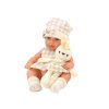 Panenka Miminko v Nosítku Králíček Obleček v Kostce Béžová
