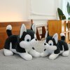 Plyšová Hračka Mazlivý Pejsek Husky Černo-Bílý 30cm