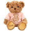 Plyšový Medvídek v Růžovém Triku Hnědý 30cm