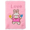 Plyšový Zápisník v Linii s Králíčkem Nápis Love Růžový