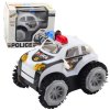 Policejní Autíčko Převráček Senzor Překážek 360° Světla Zvuky Bílý