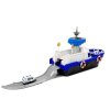 Policejní Dopravní Loď s Auty, se Zvuky a Světly