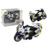 Policejní Motocykl s Třecím Pohonem Baterie Světla Zvuk