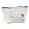 Pouzdro Kosmetička Mašlička Třpytivé Puntíky Bílá 23x16 cm