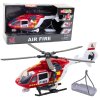 Požární Záchranářský Vrtulník Hák Nosítka Světla Zvuky 1:14
