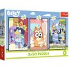Puzzle - 3x50 - Rodina Bluey Trefl 34890