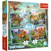 Puzzle - 4v1 - Výjimeční dinosauři - Trefl 34609