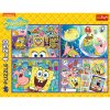 Puzzle - 4x250 - Bláznivý svět SpongeBoba - Trefl 13342