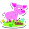 Puzzle - Baby Classic - Na farmě - Bobaski a Medvídek Trefl 36127