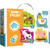 Puzzle - Dětská klasika - Zvířata na farmě - Trefl Baby 36070