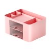 Růžový Stolní Organizér s Úložnými Zásuvkami