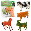 Sada Figurka Zvířata Hospoda Zemědělská Koza Kůň Kráva Prase 4ks.