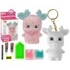 Sada Kreativní DIY Diamantový Sob DIY Krystalky Přívěsek 3D Růžový