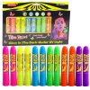 Sada na Malování Obličeje Fixy Pastelky Neonové UV Fluorescenční 12ks