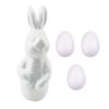 Sada na Malování Polystyrenových Dekorací Zajíc 3 Vajíčka Barvy