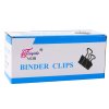 Sada Univerzální Kancelářské Klipy Pružinová Ocel Černá 51mm 12ks